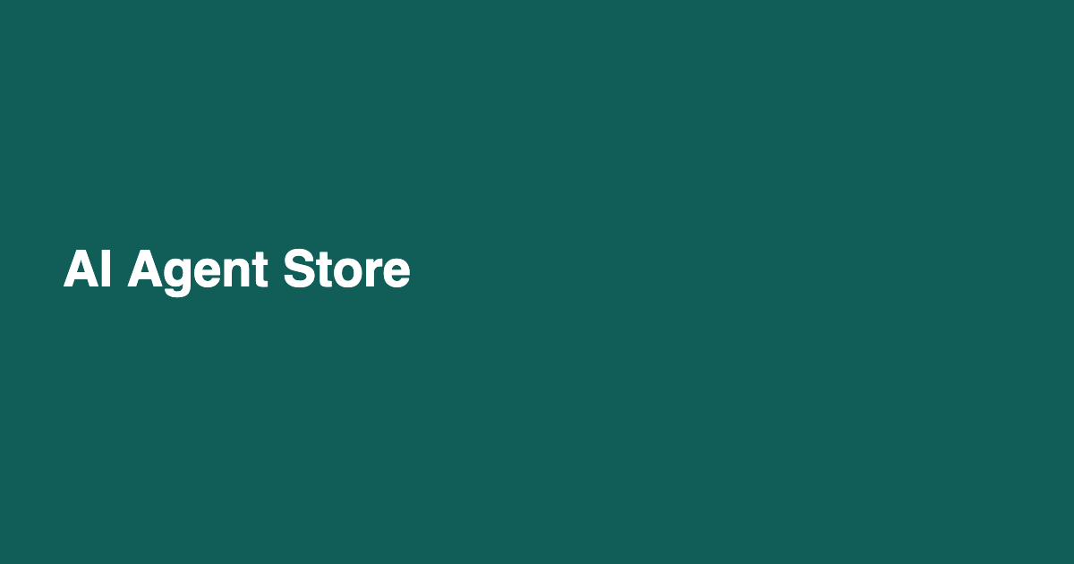 AI Agent Store