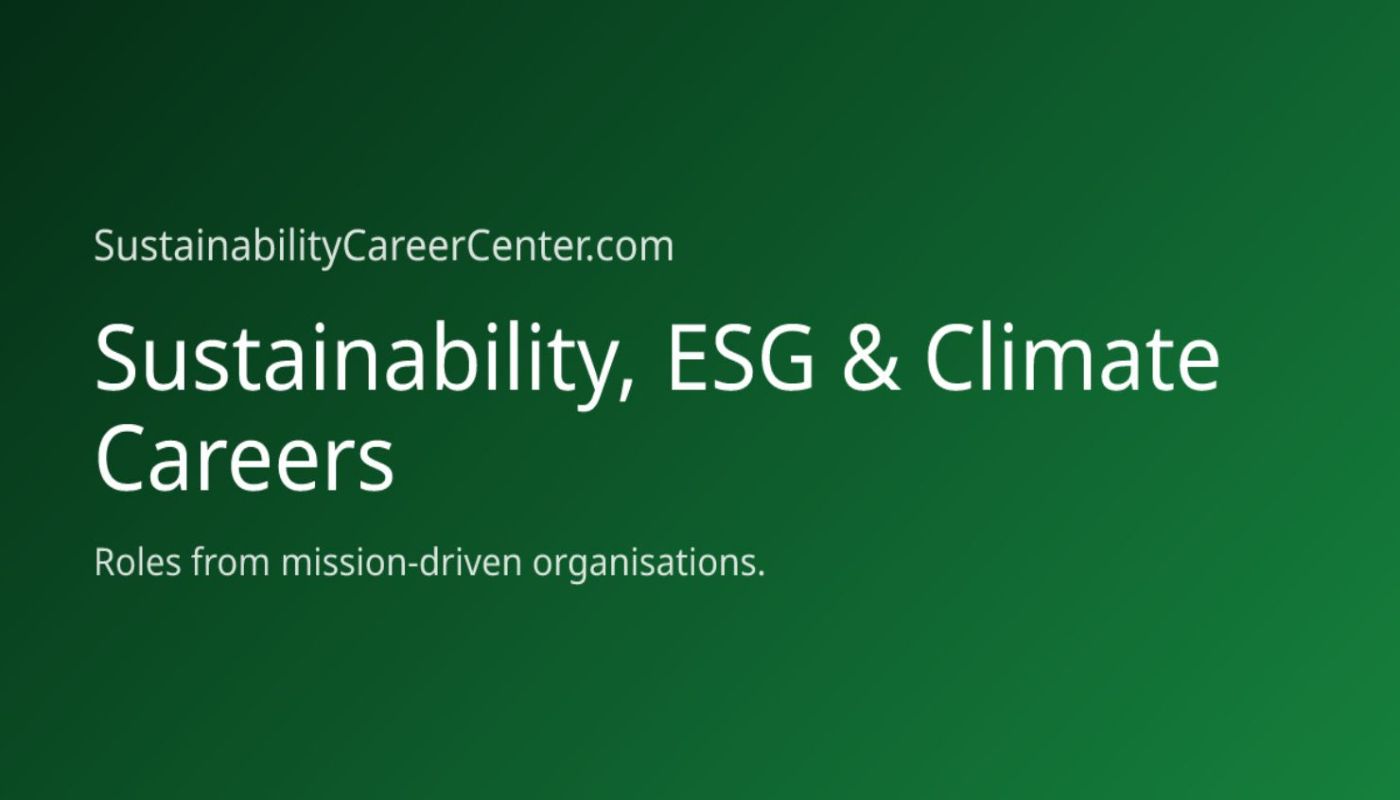 Sustainability Career Center