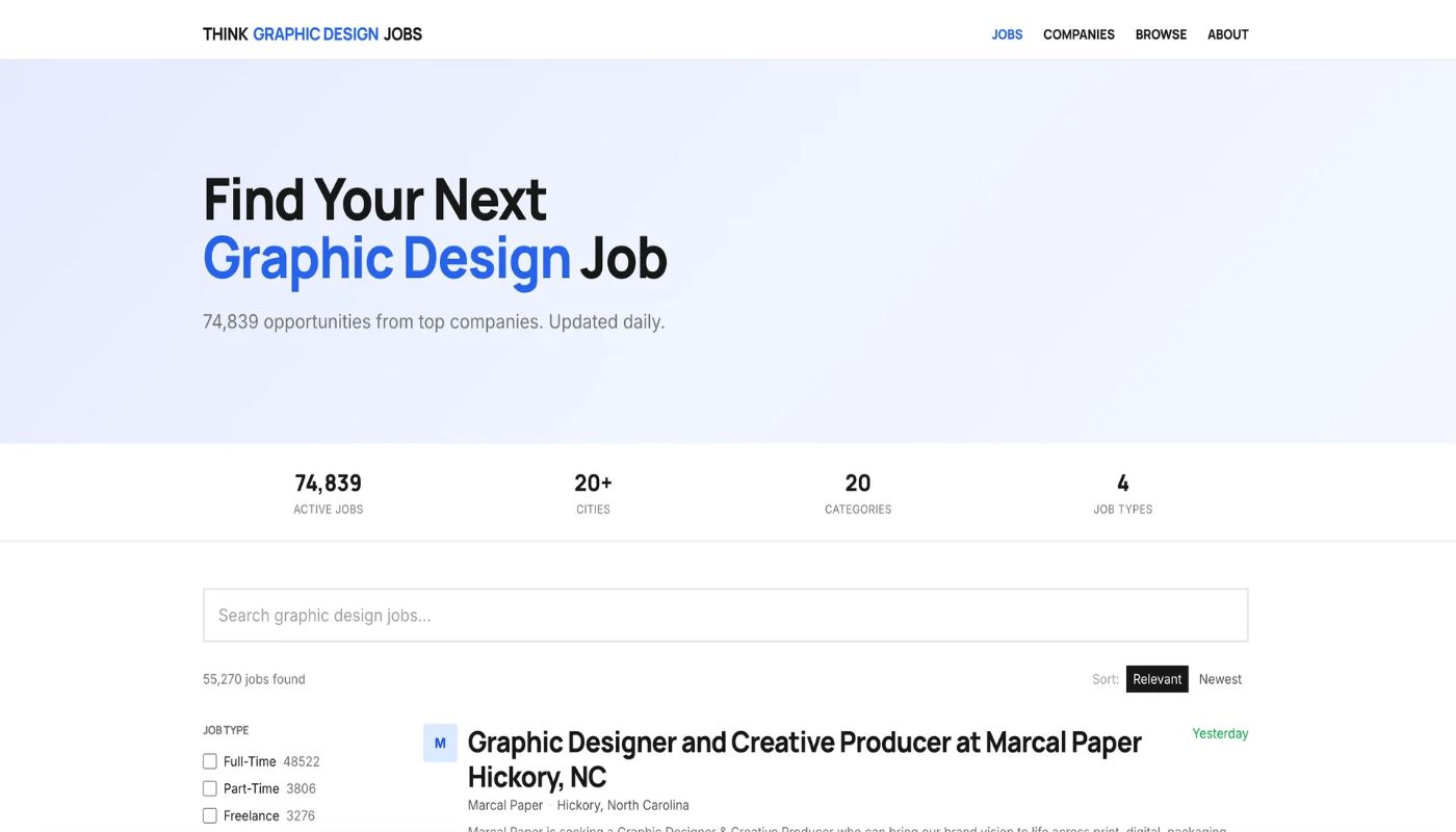 Think Graphic Design Jobs