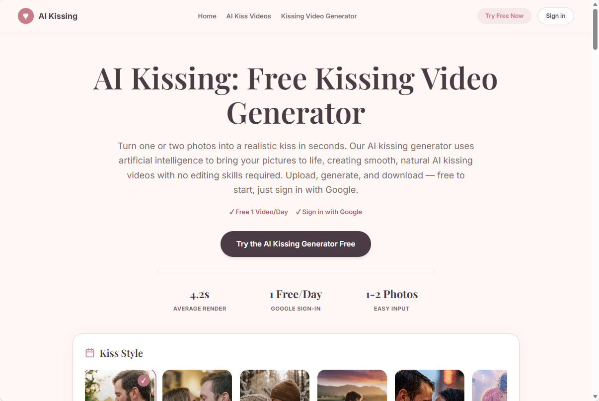 AI Kissing