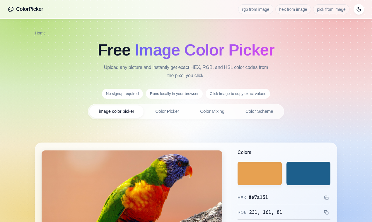 Image Color Picker