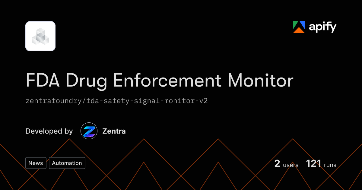 FDA Safety Signal Monitor