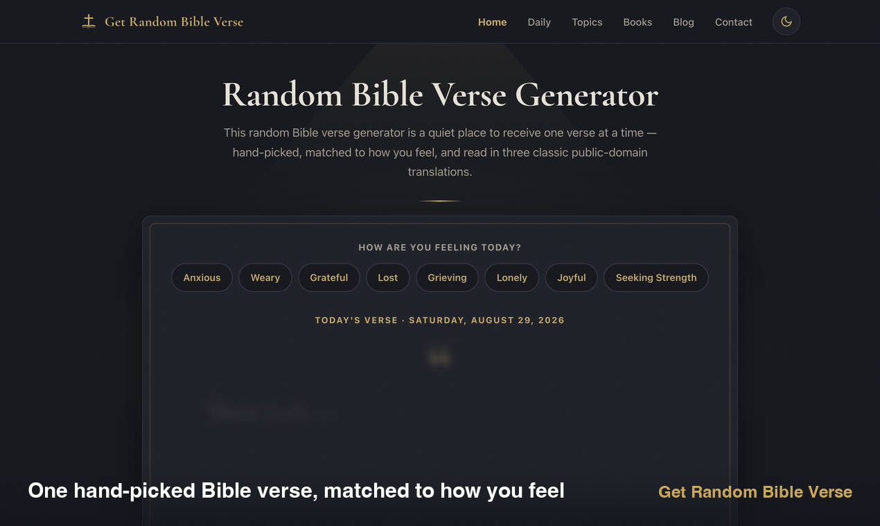 Get Random Bible Verse