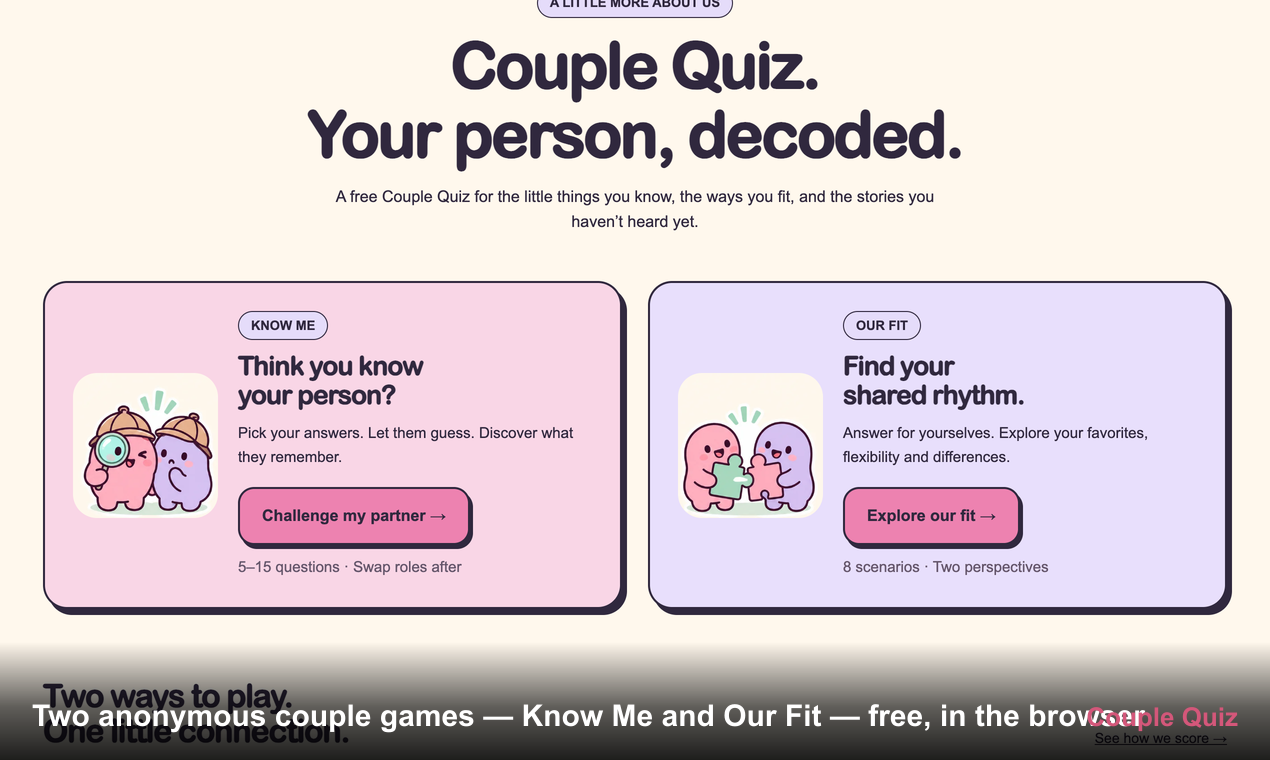 Couple Quiz