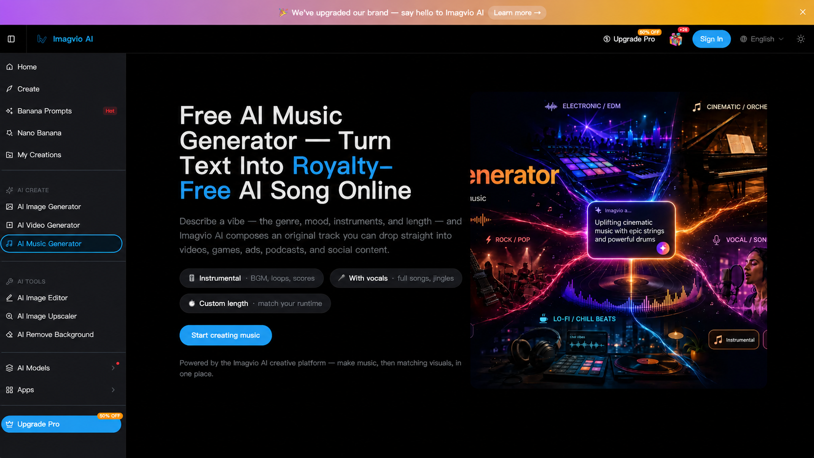 Free AI Music Generator