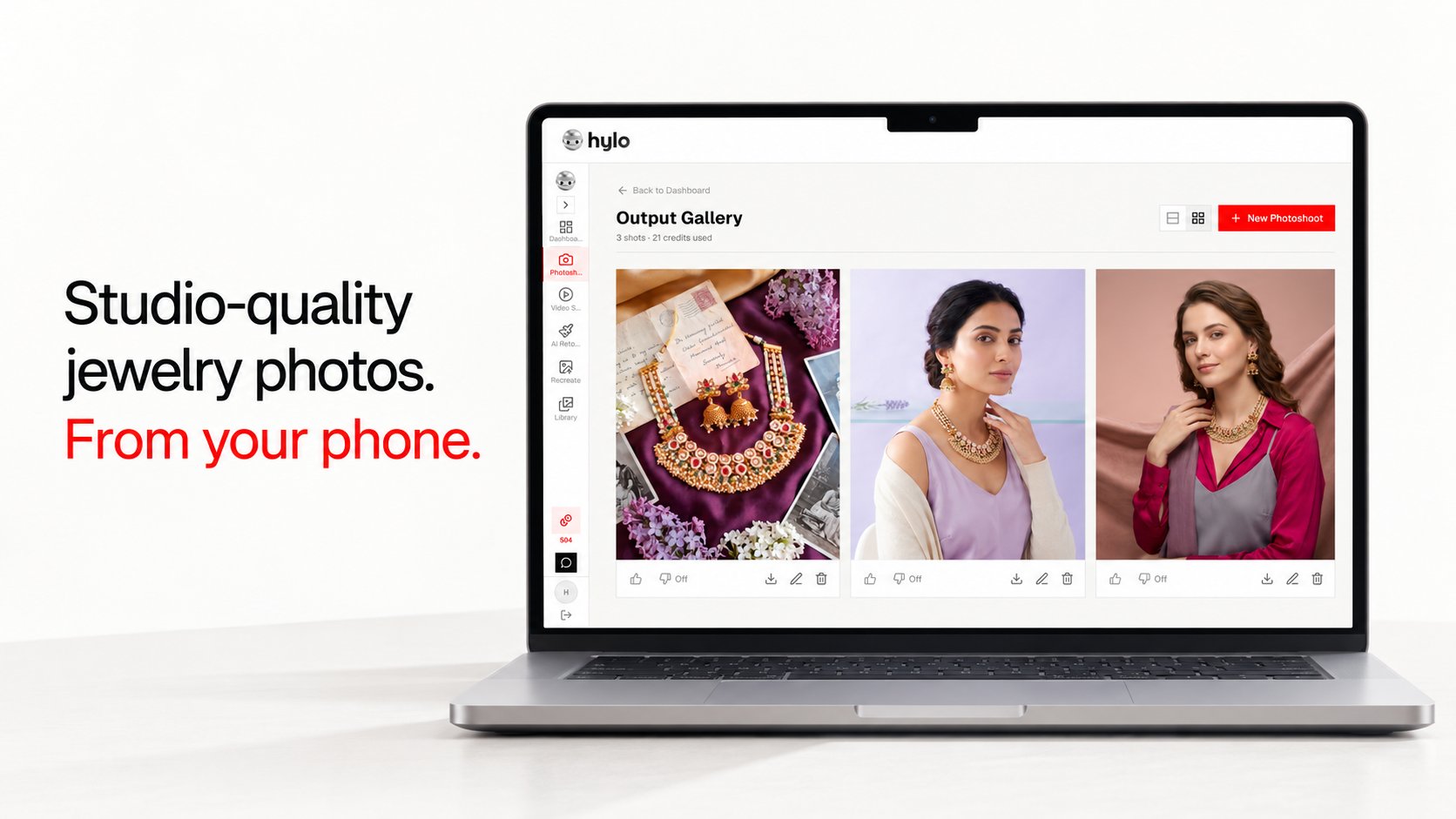 Hylo | AI Jewelry Photography