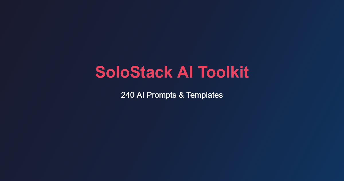 SoloStack AI Toolkit