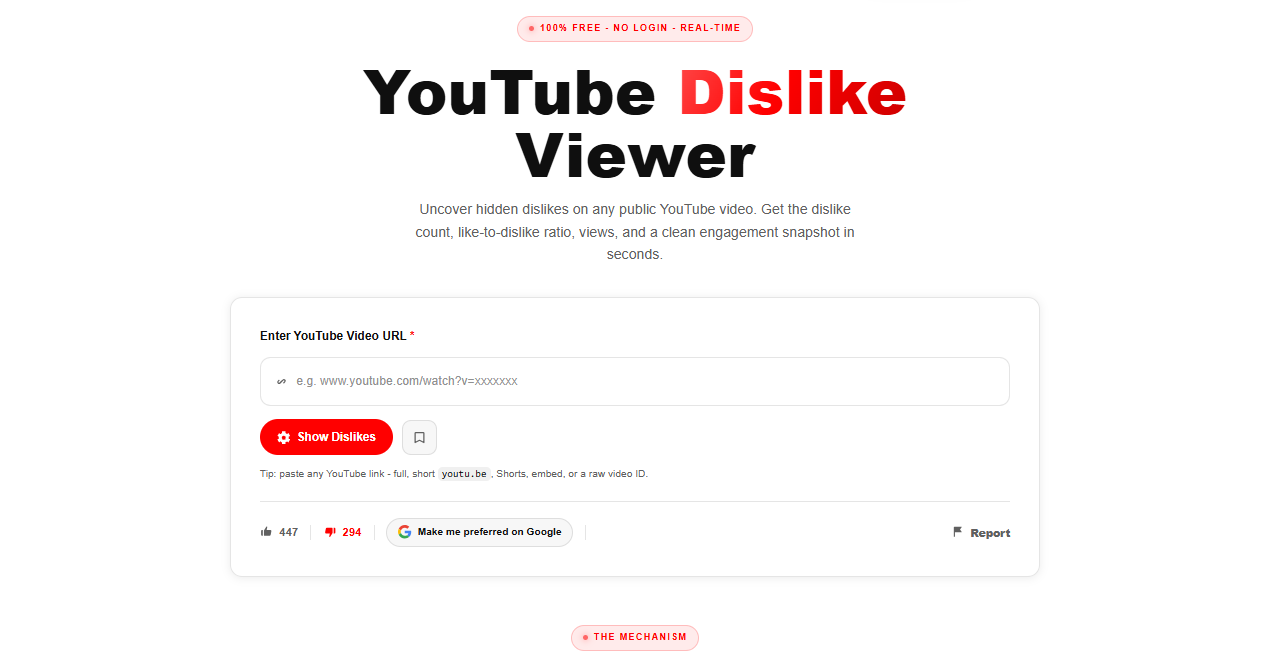 YouTube Dislike Viewer