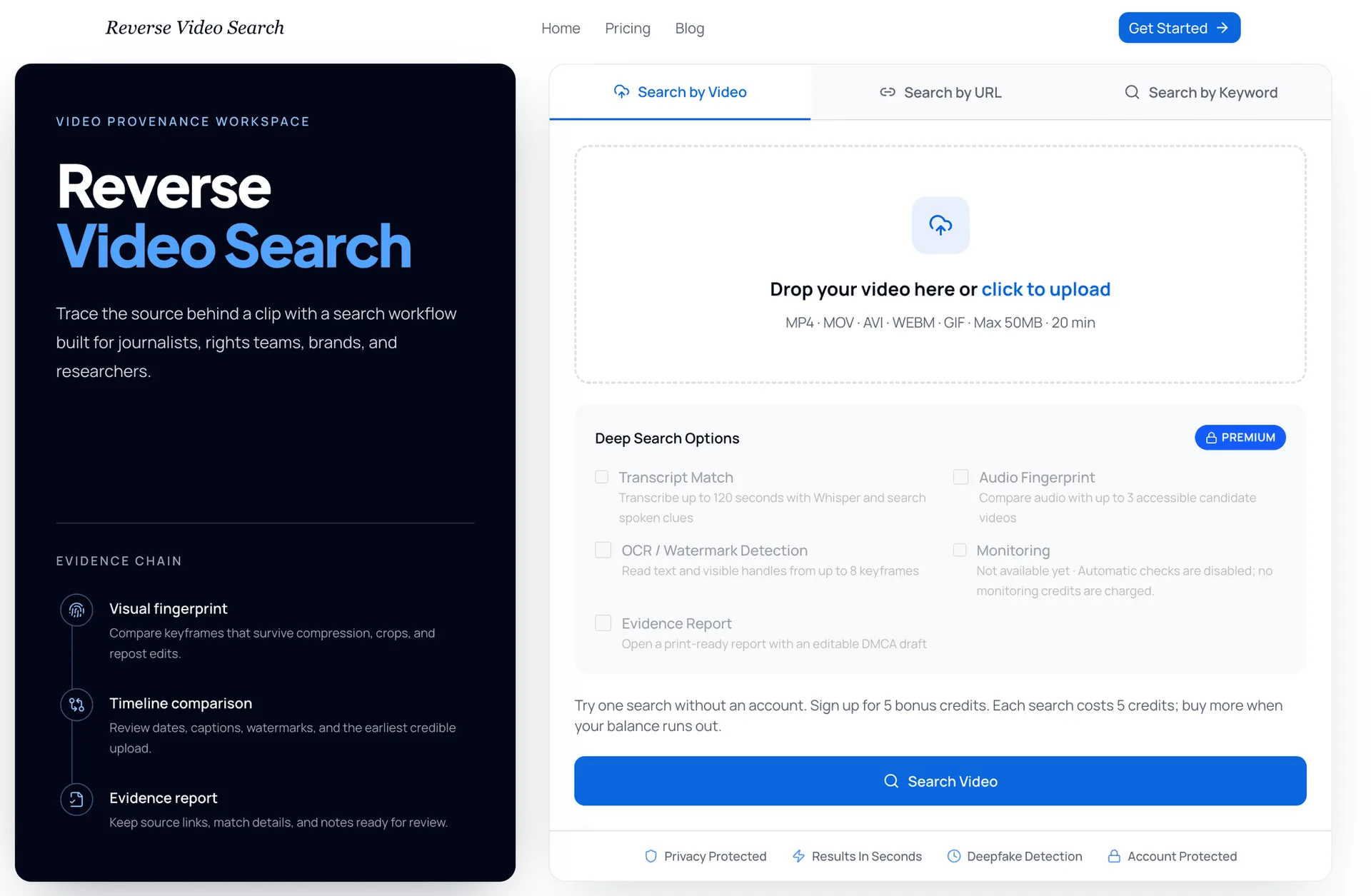 Reverse Video Search