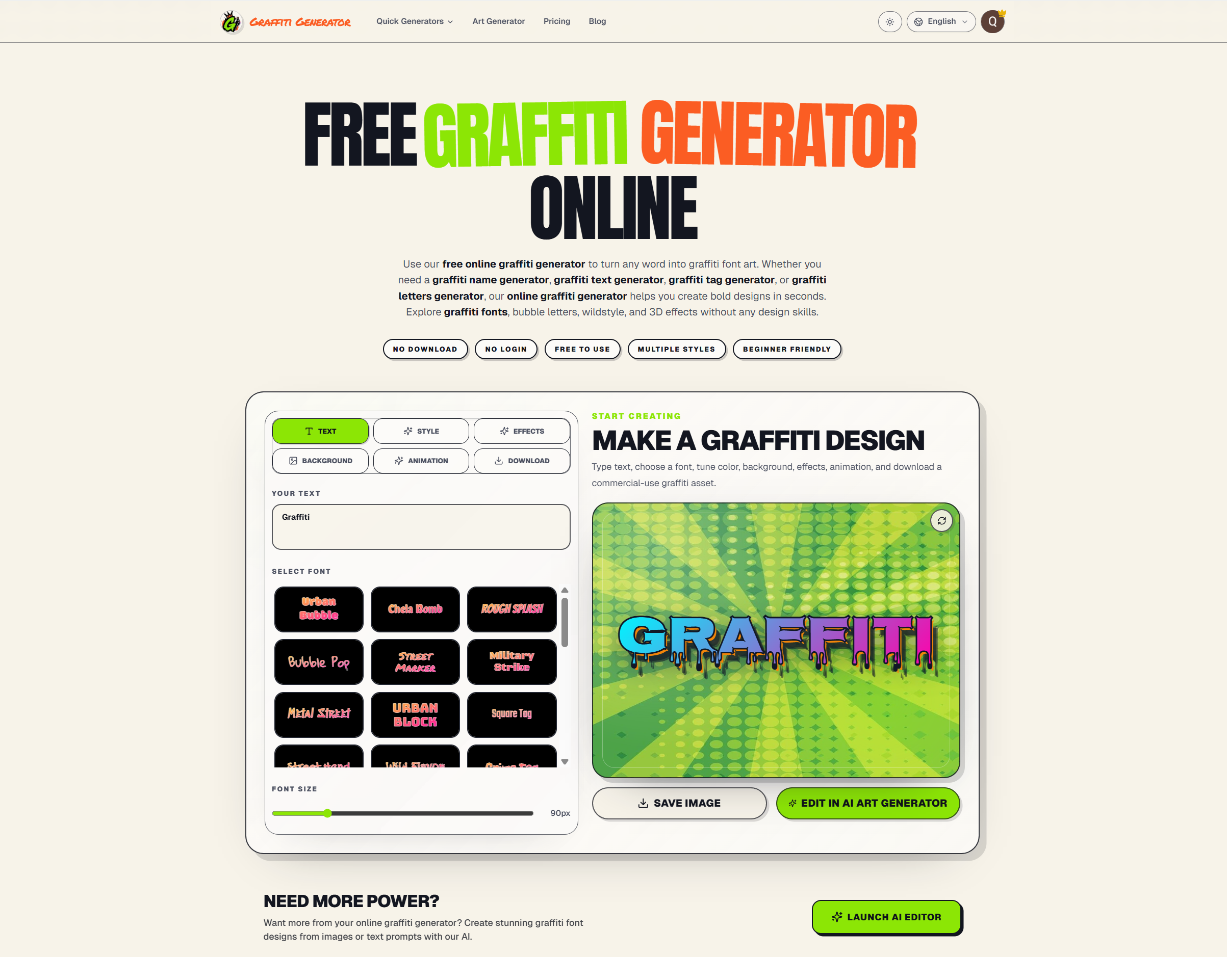 Graffiti Generator