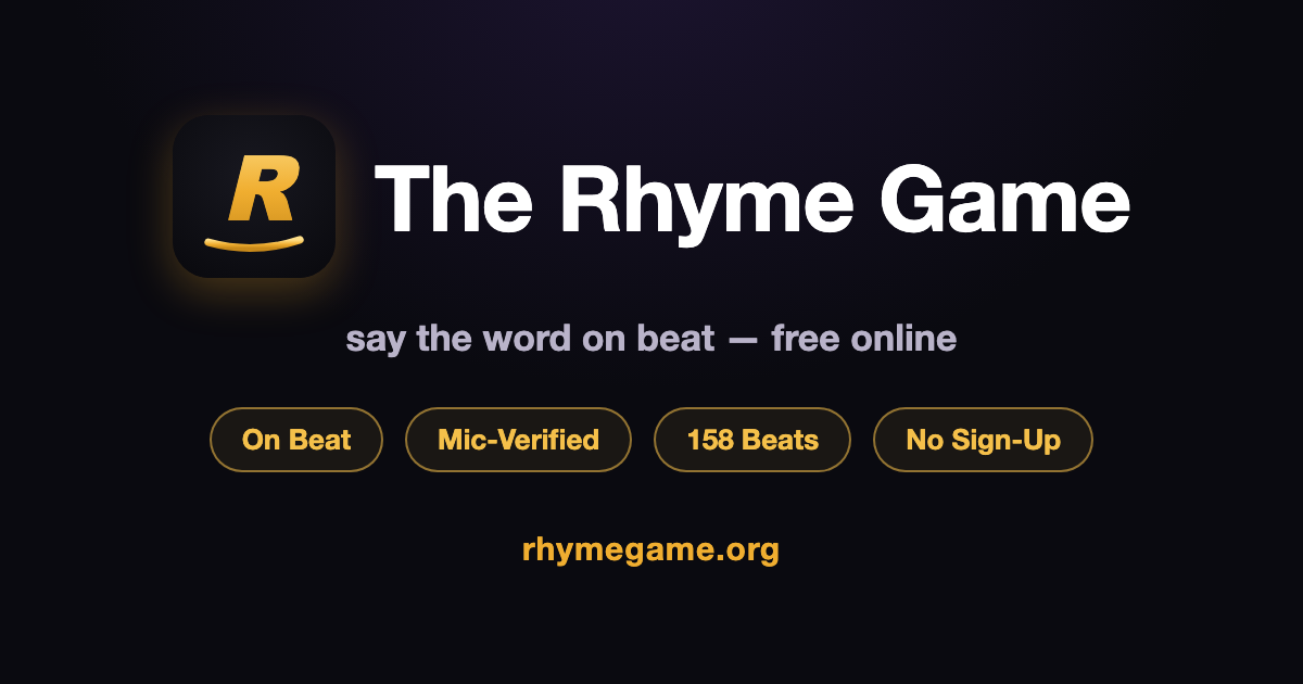 Rhyme Game