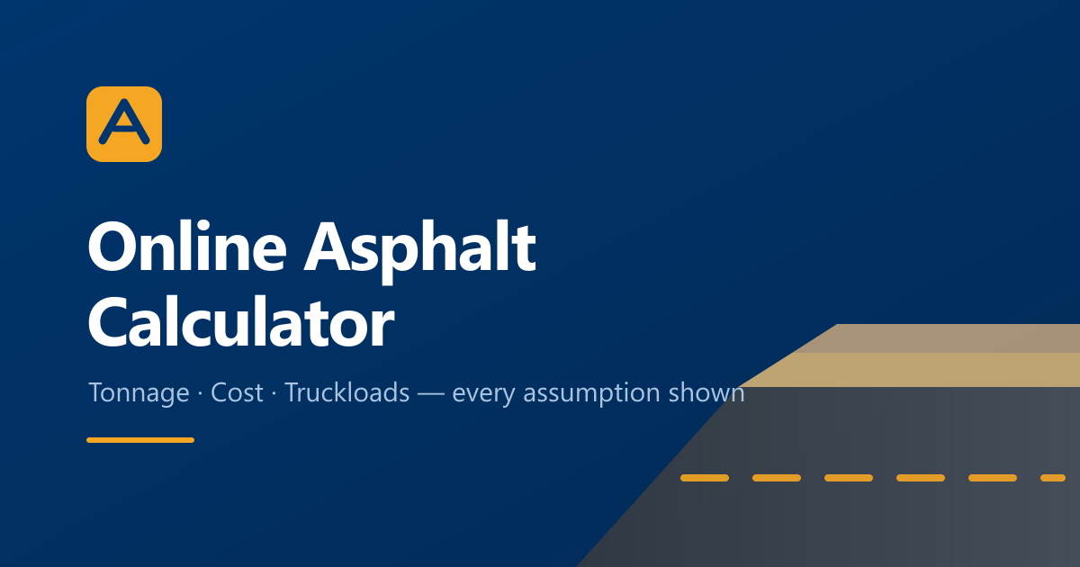 Online Asphalt Calculator