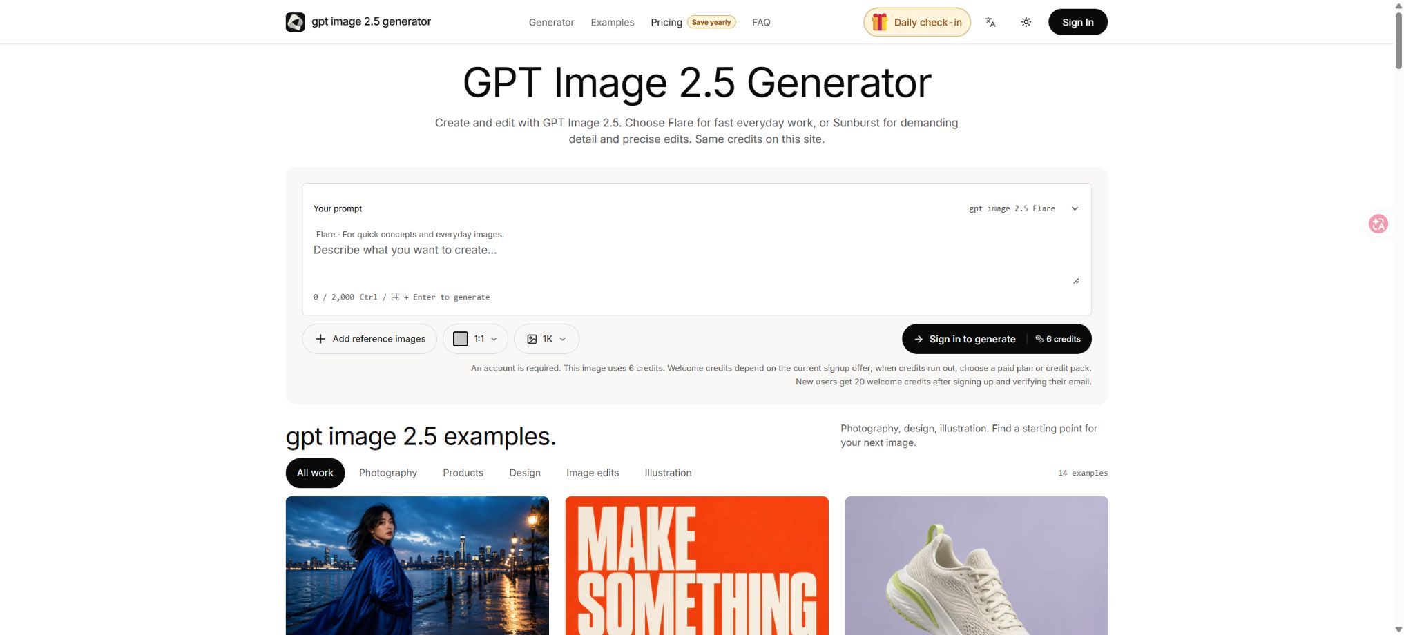 GPT Image 2.5 Generator