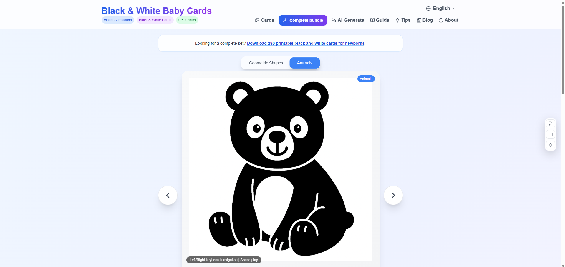 Black & White Baby Cards AI Generator
