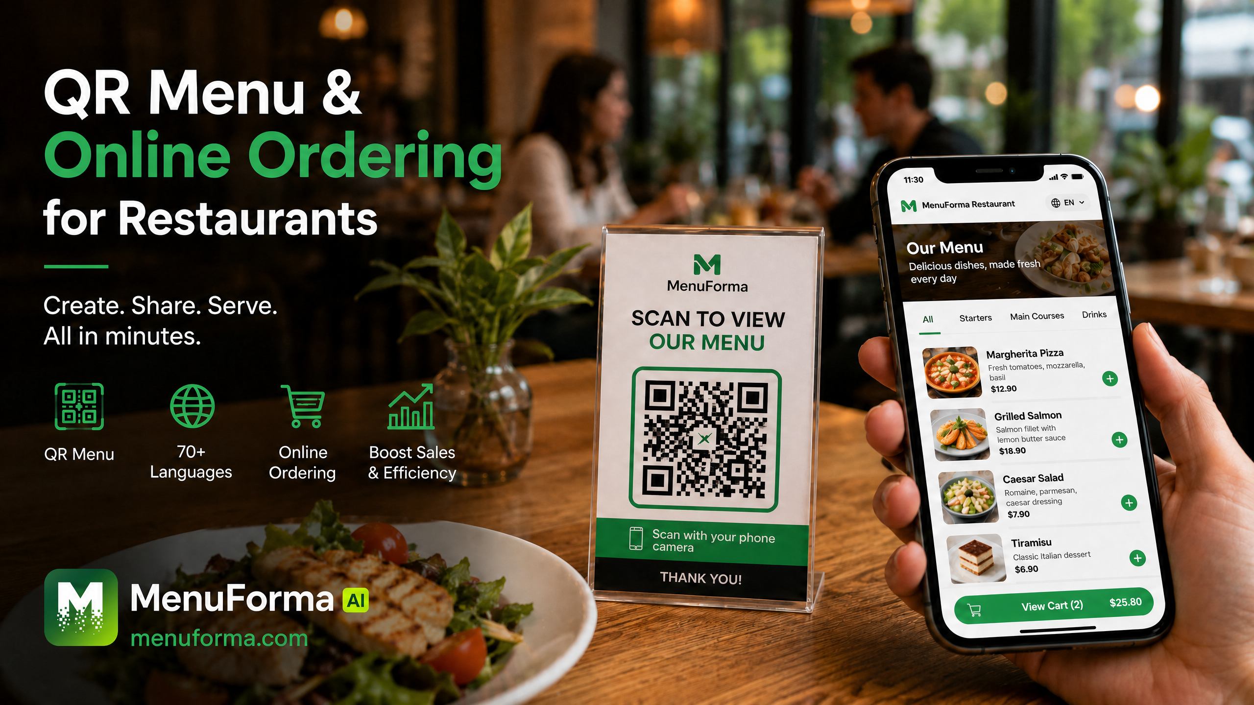 MenuForma โ QR Menu & Online Ordering