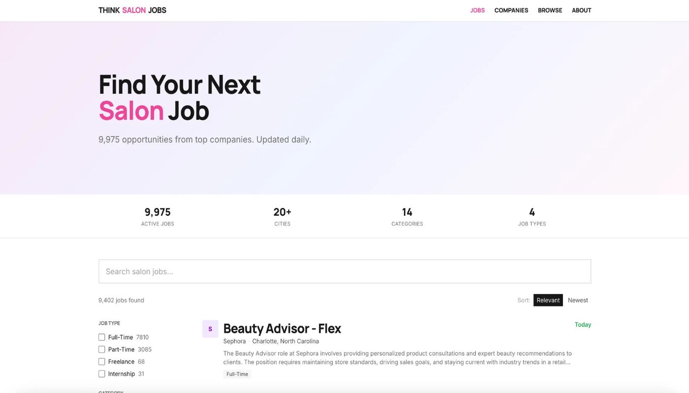 Think Salon Jobs