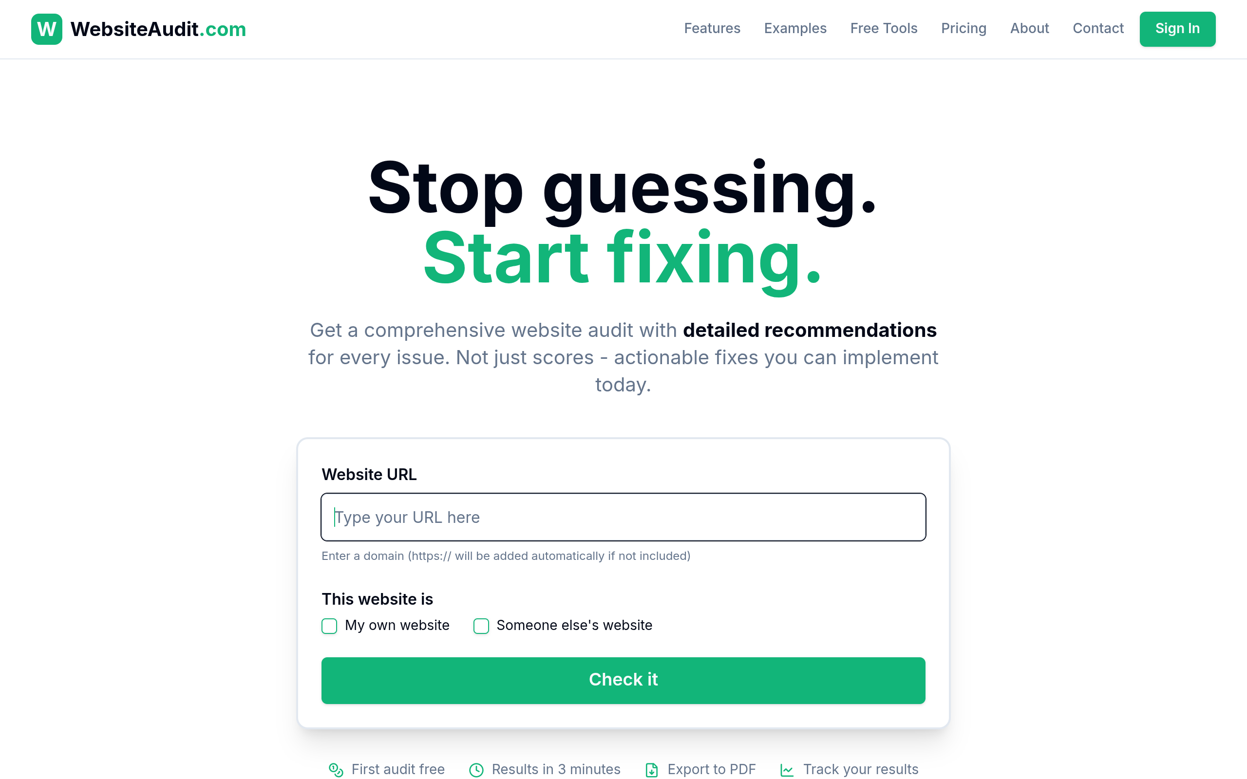 WebsiteAudit.com