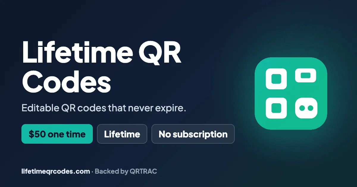 Lifetime QR Codes