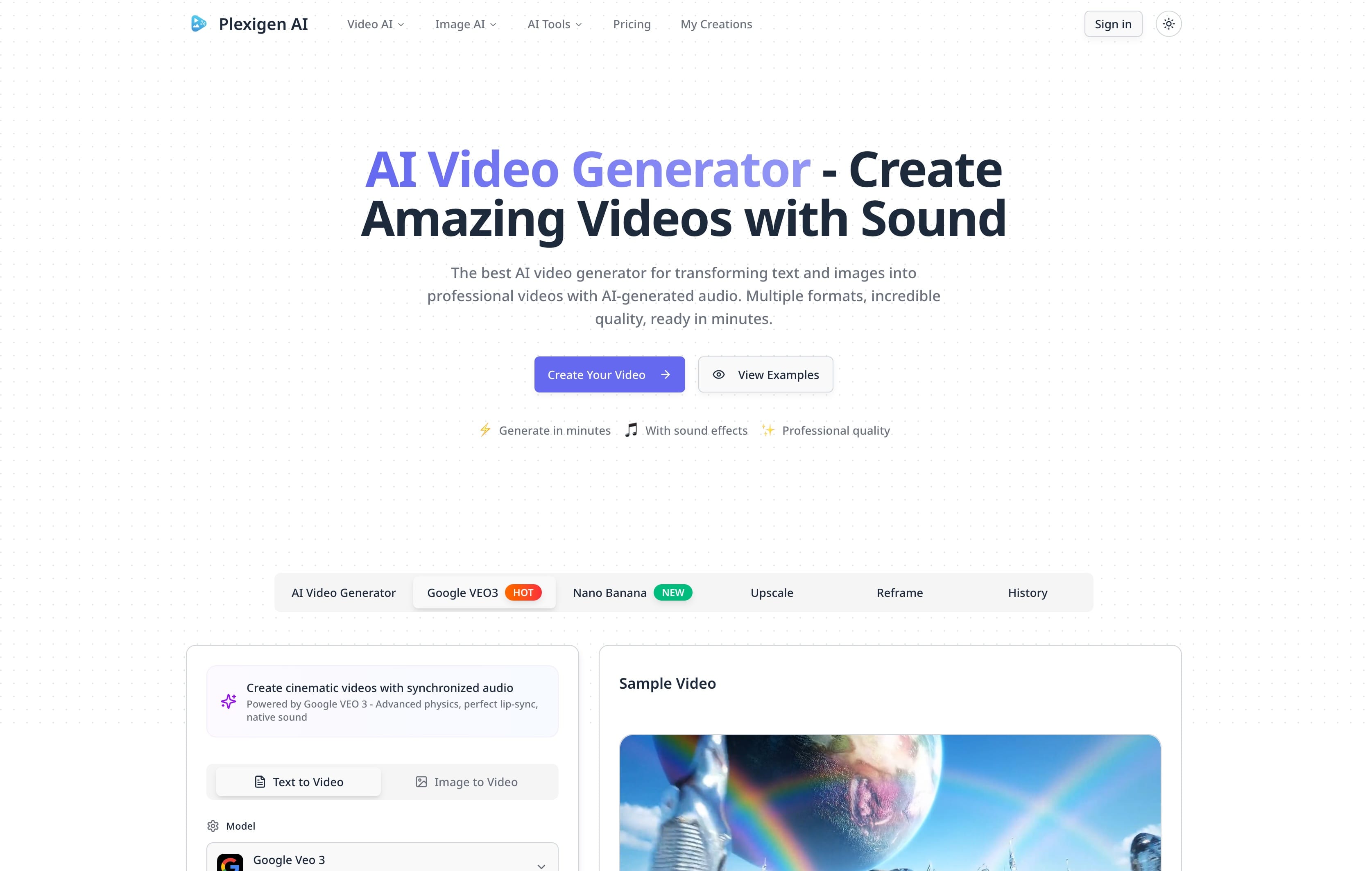 Plexigen AI - Video Generation Hub