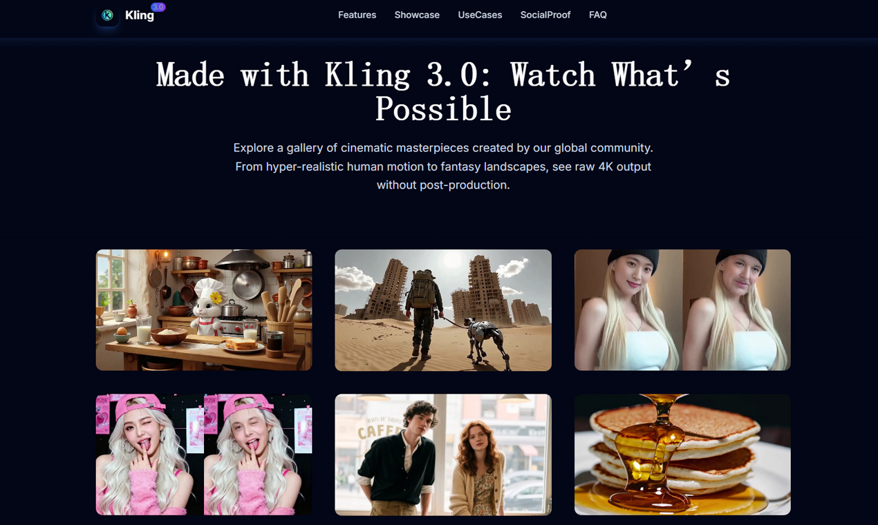 Kling 3.0 AI Video Generator
