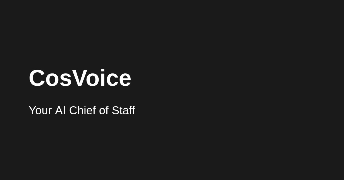 CosVoice