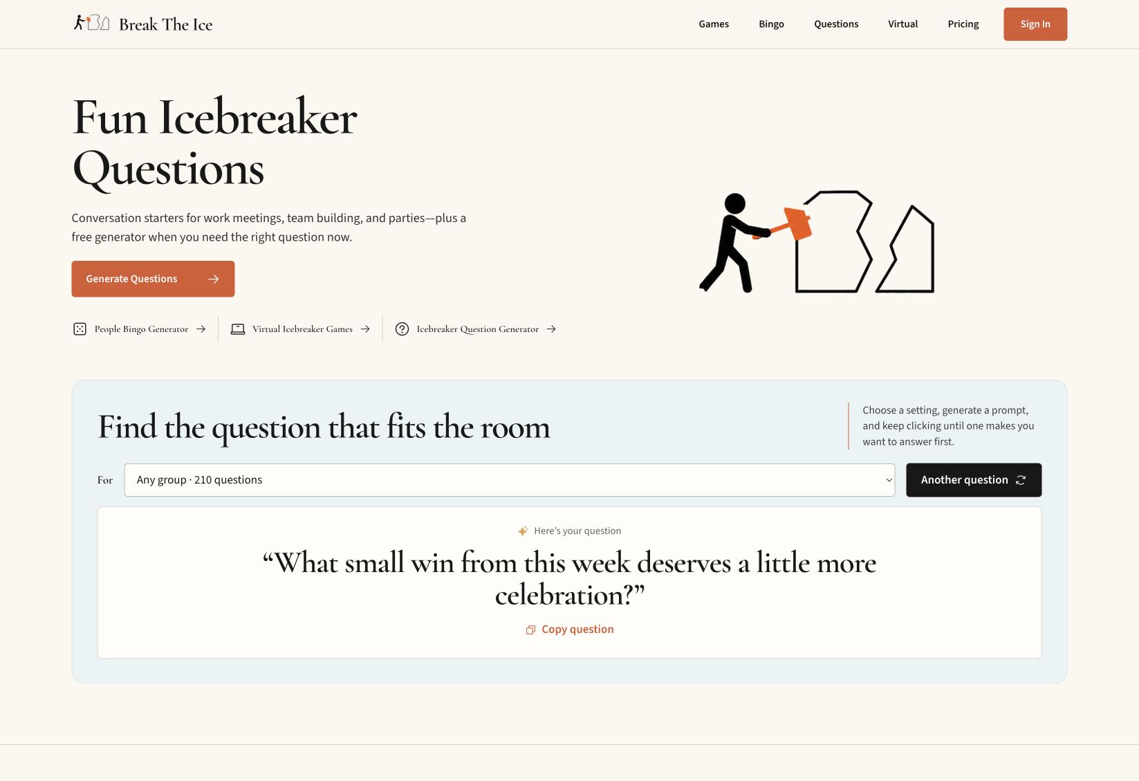 Break The Ice — Fun Icebreaker Questions