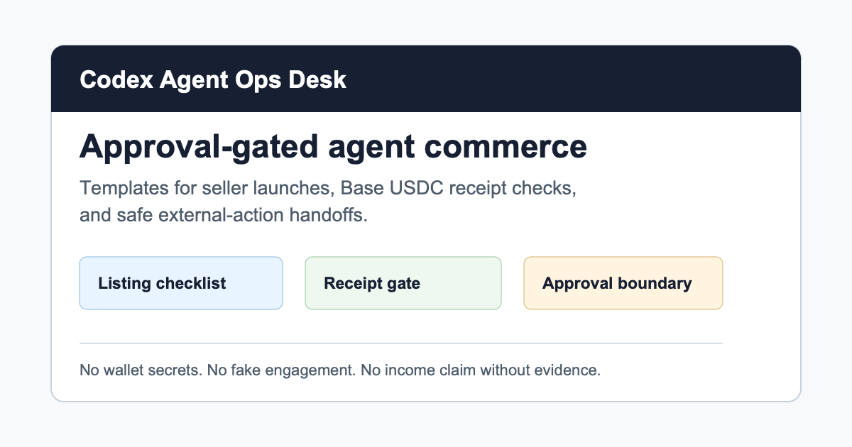 Codex Agent Ops Desk