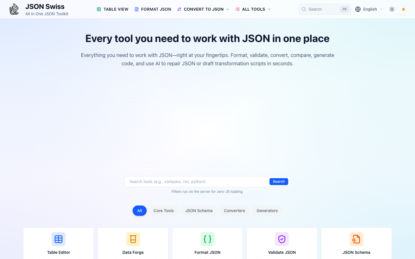 JSONSwiss