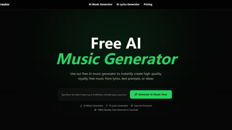 Free ai Music Creator