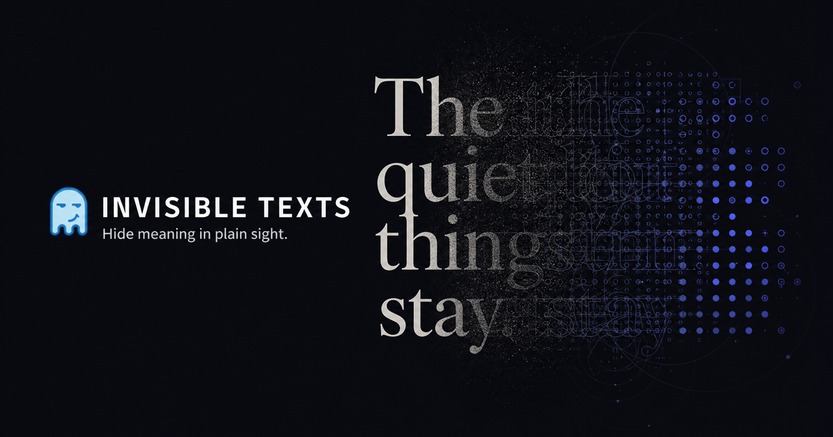 Invisible Texts