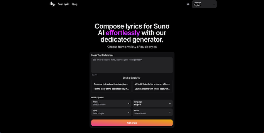 Snon Lyric