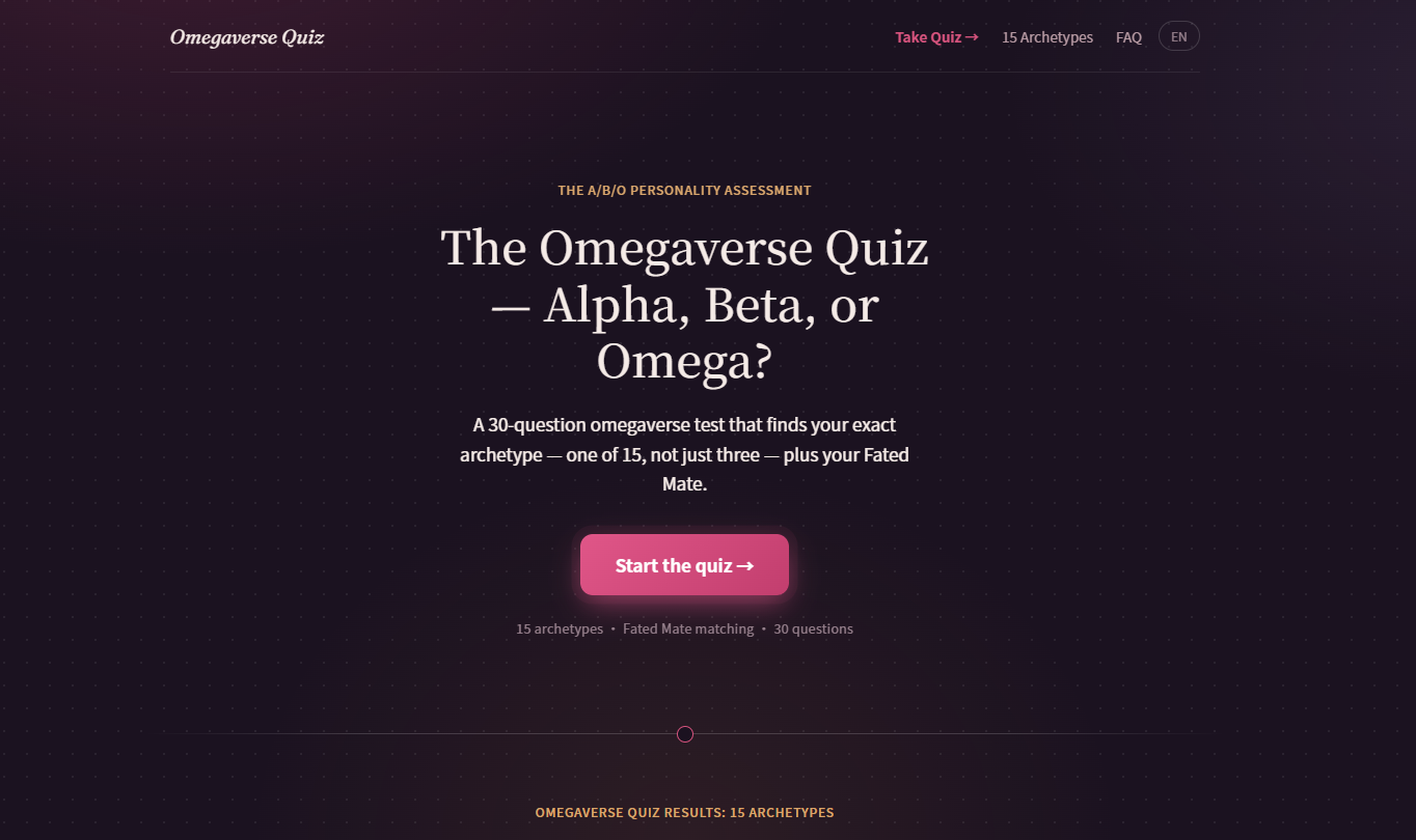 Omegaverse Quiz