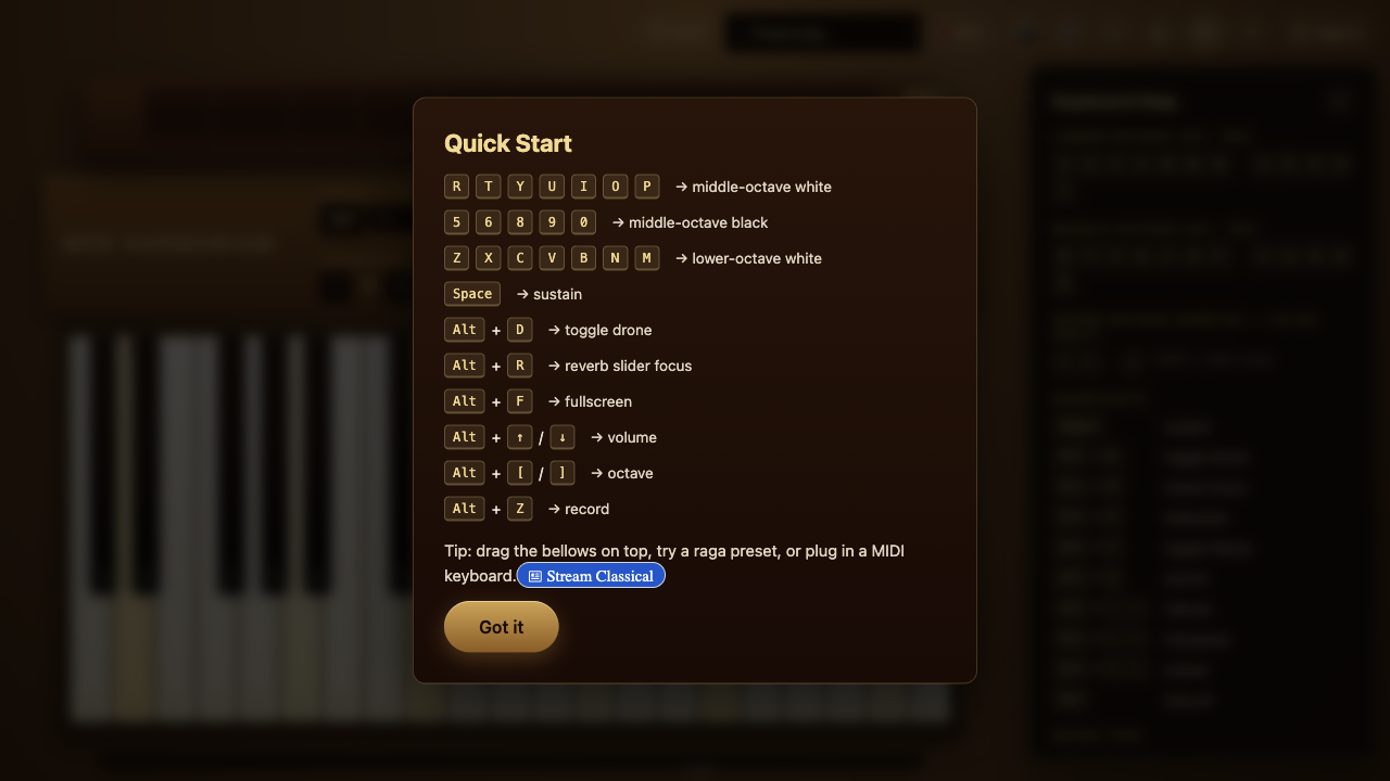 Web Harmonium