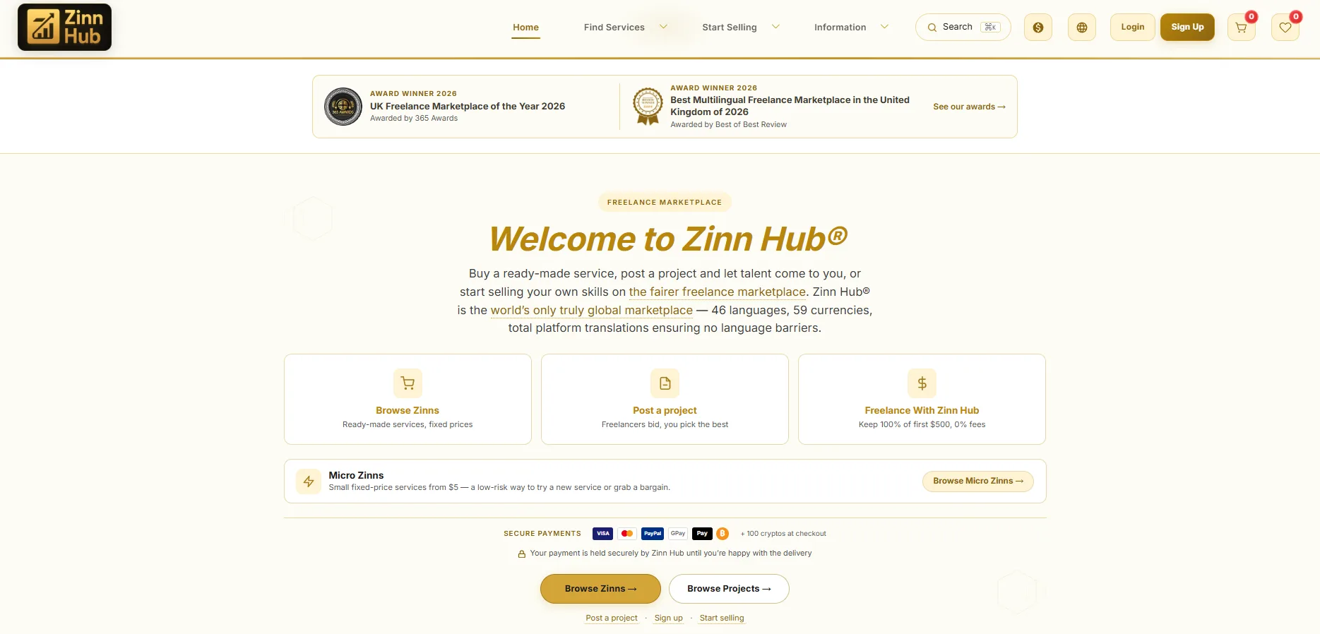 Zinn Hub Freelance Marketplace