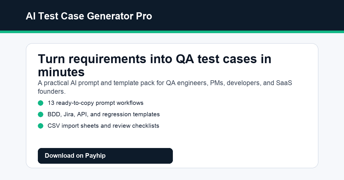 AI Test Case Generator Pro