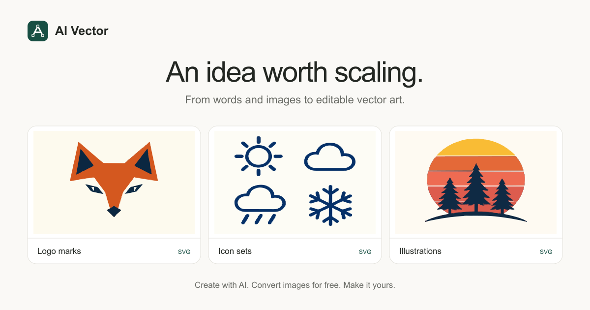AI Vector — Text & Image to SVG