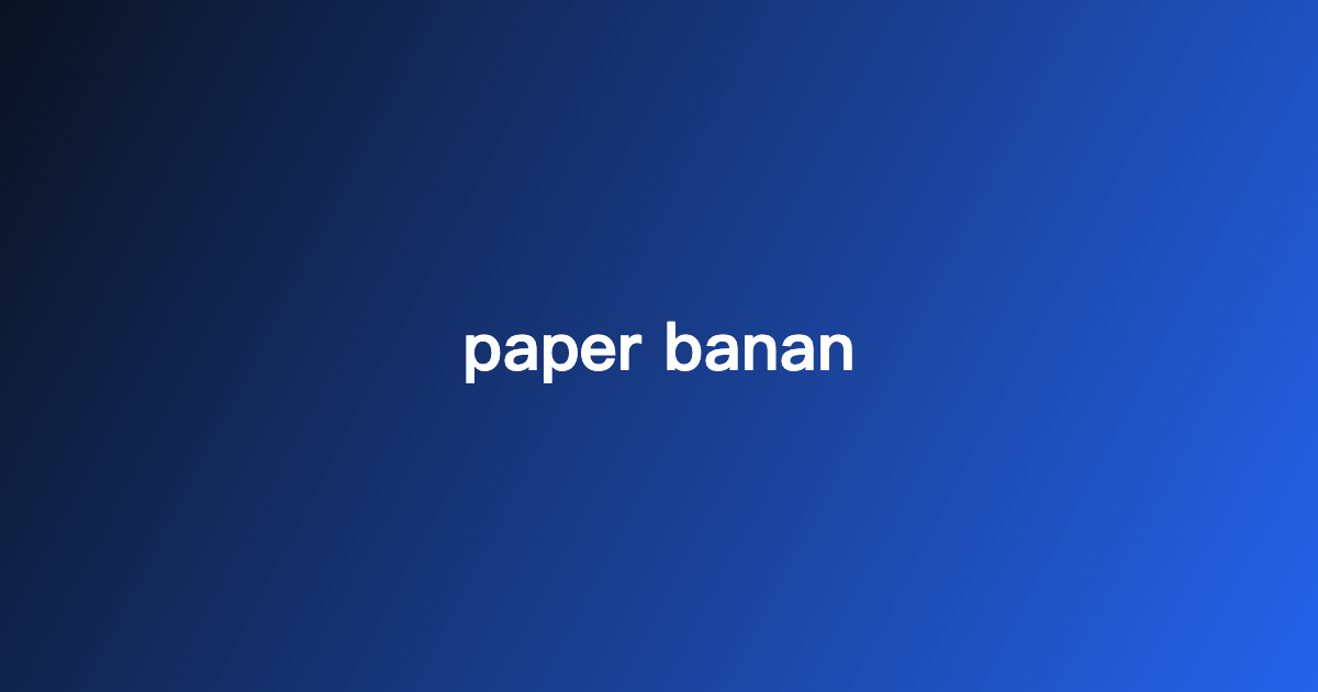 paper banan