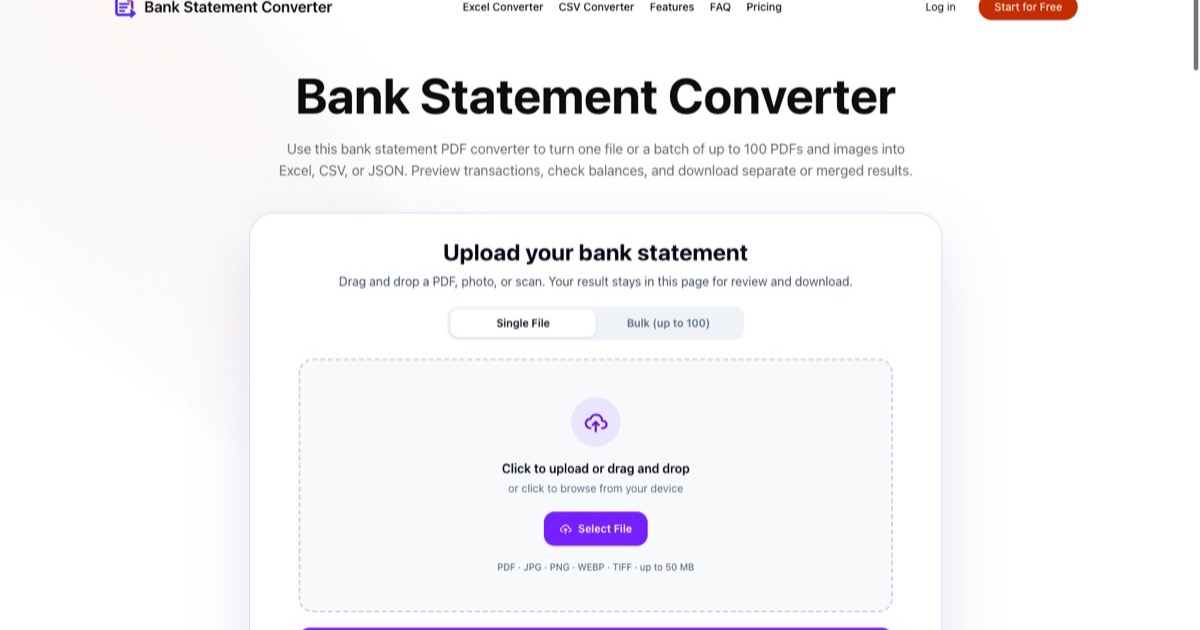 Bank Statement Converter