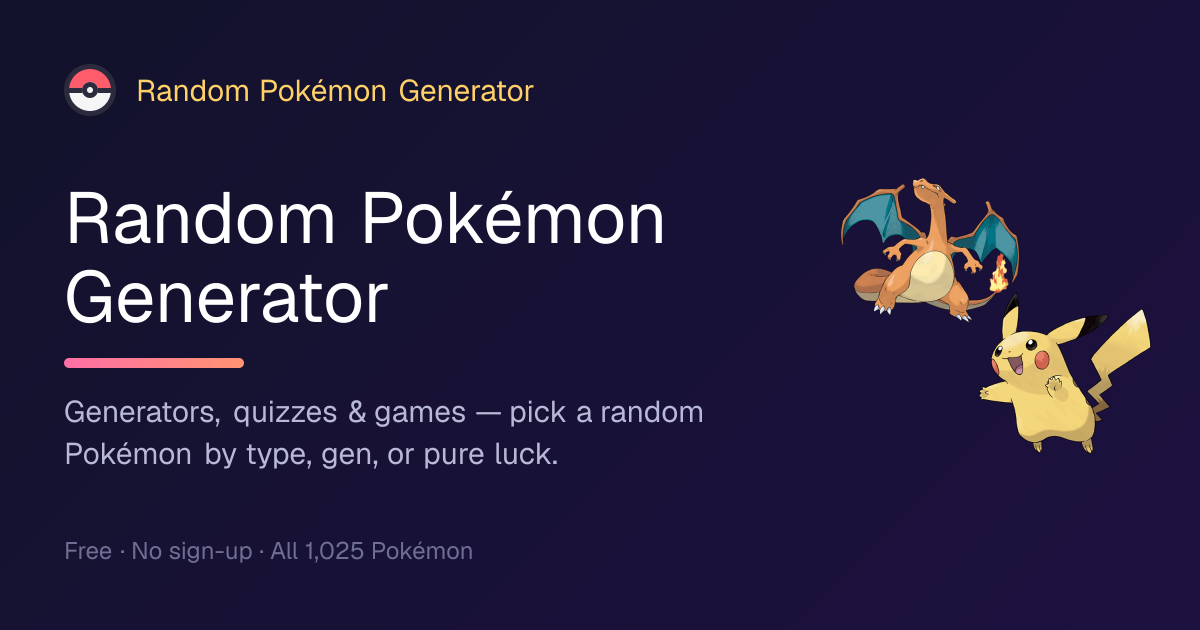 Random Pokémon Generator
