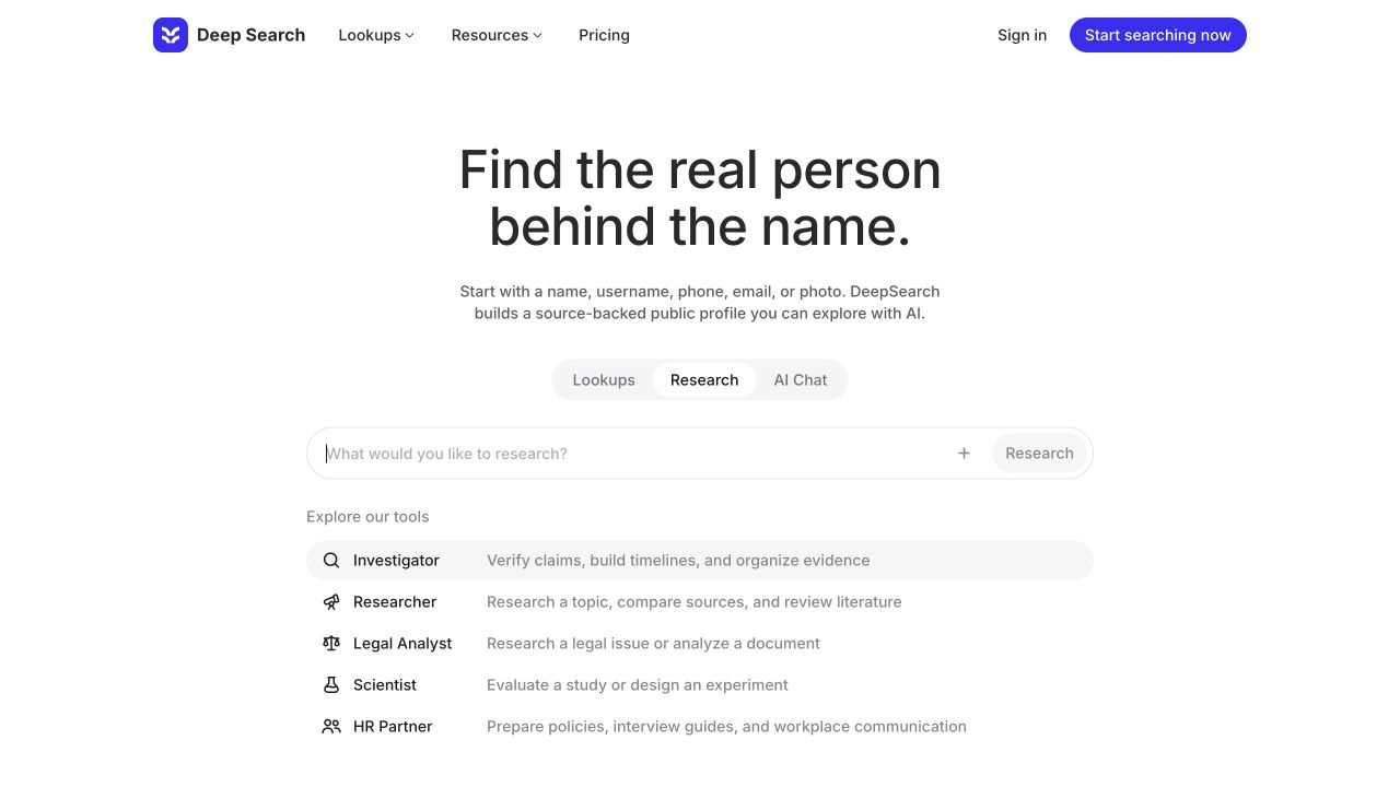 Deep Search