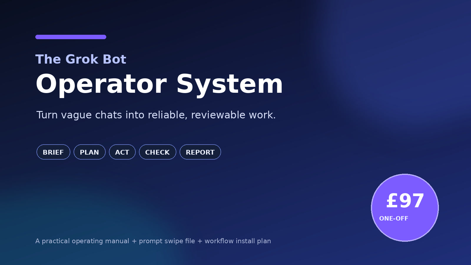 The Grok Bot Operator System