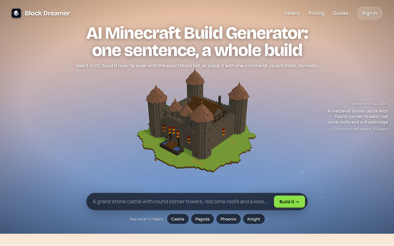 Block Dreamer