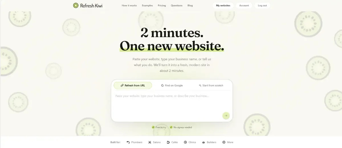 Refresh Kiwi