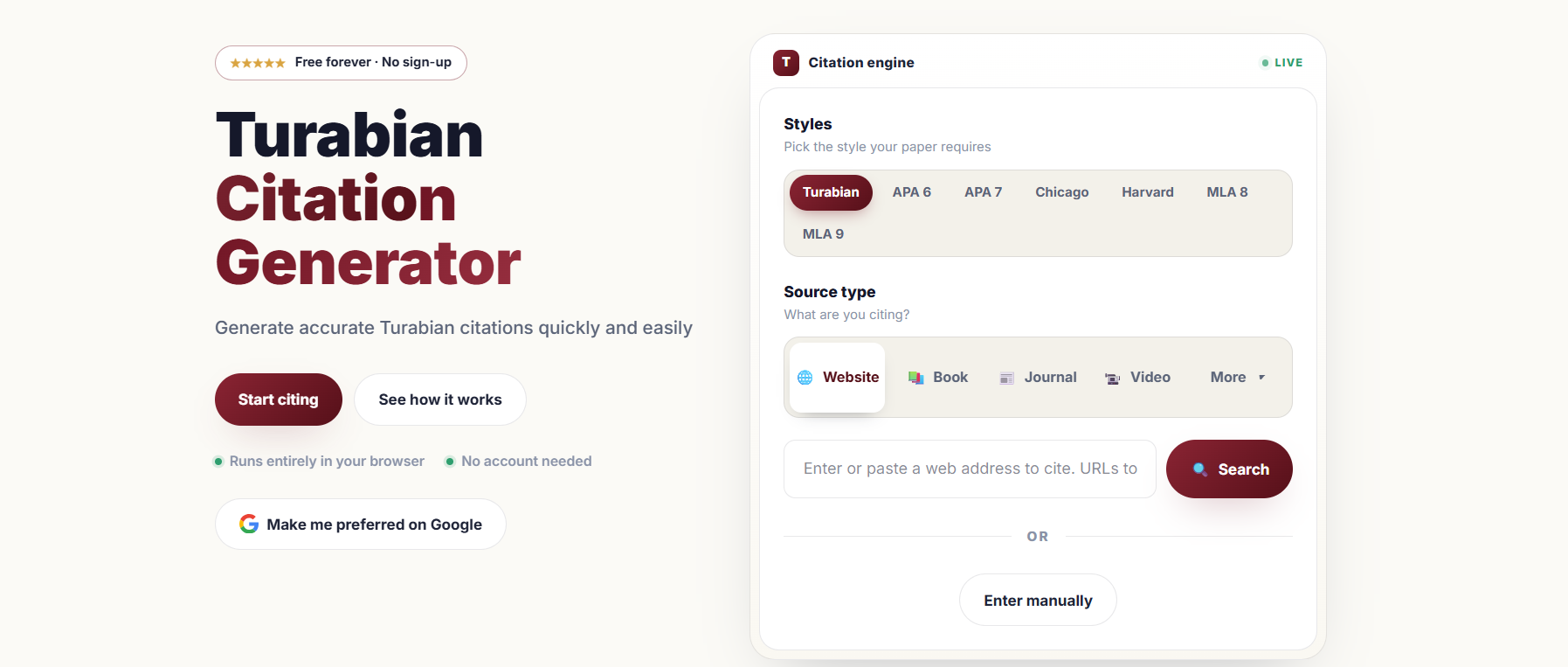 Turabian Citation Generator