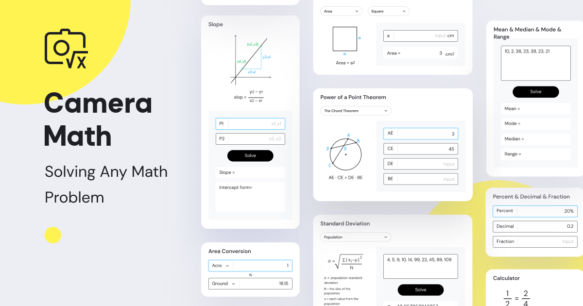 Camera Math Solver