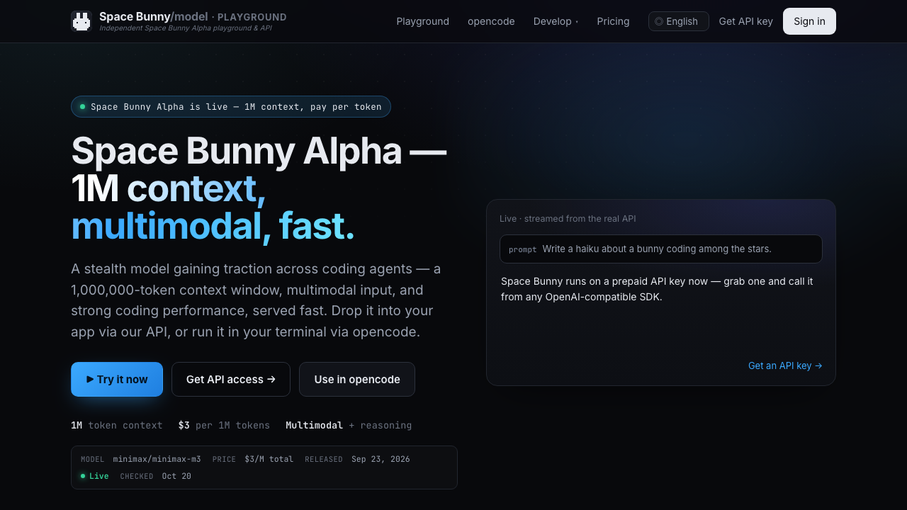 Space Bunny Alpha