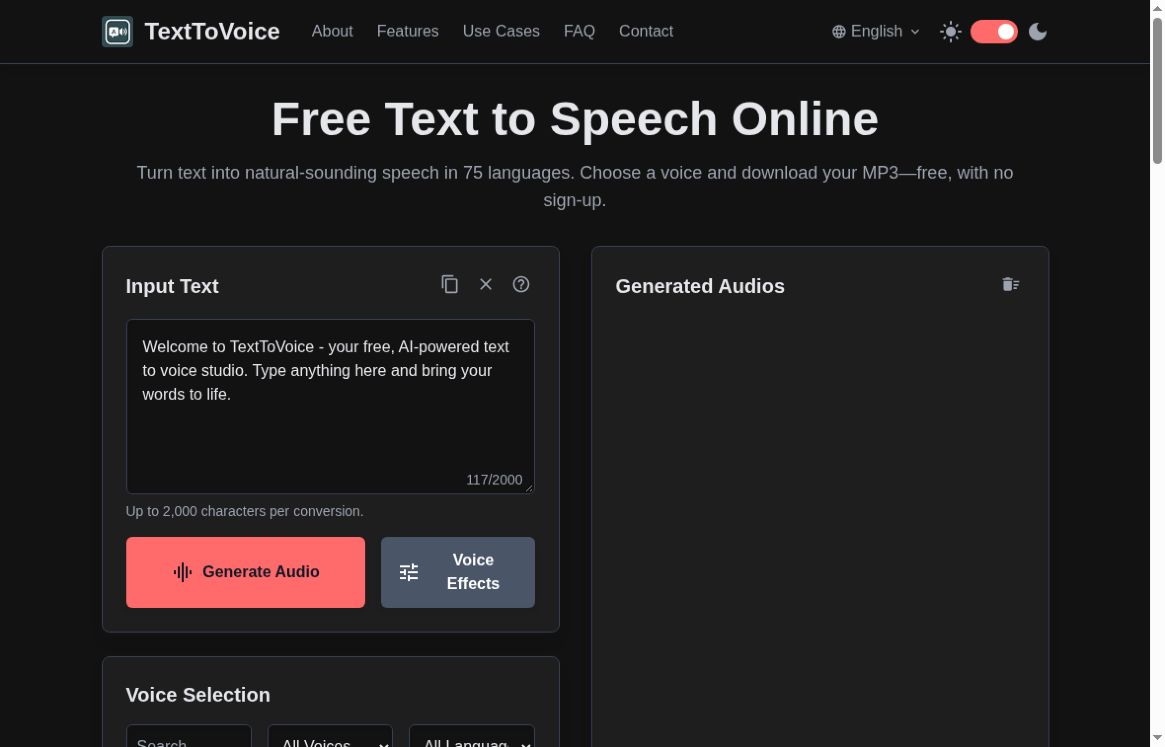 TextToVoice