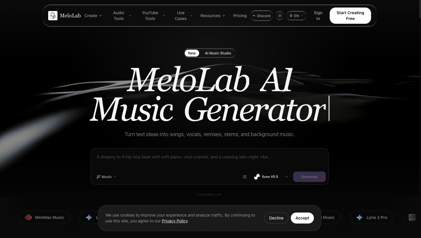 MeloLab AI Music Generator