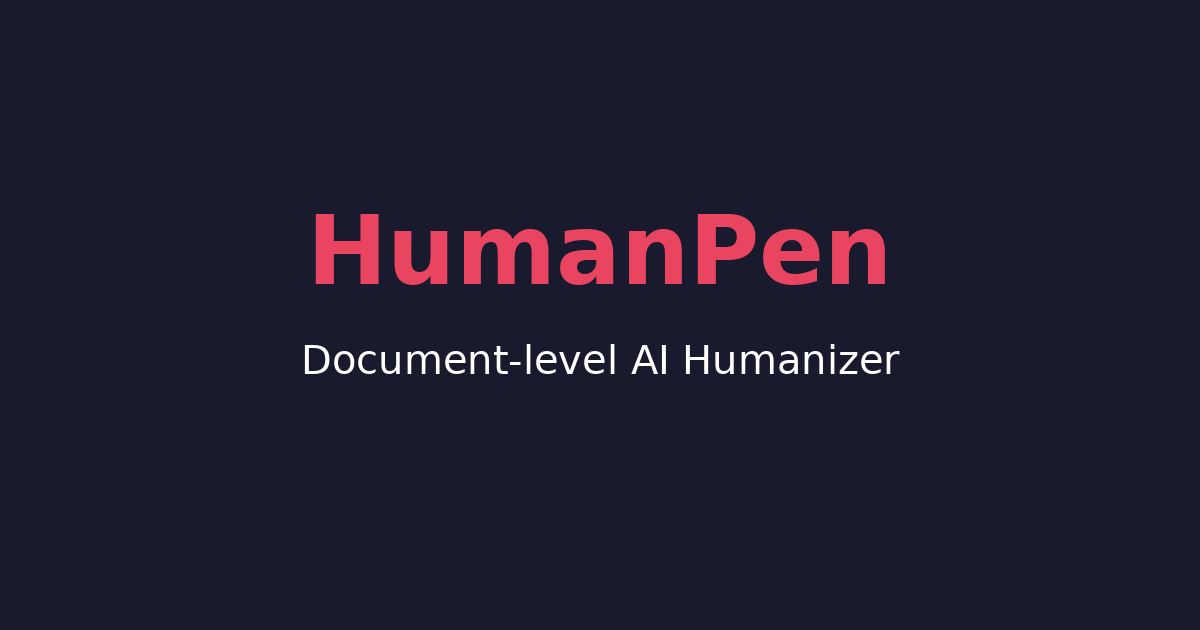 HumanPen