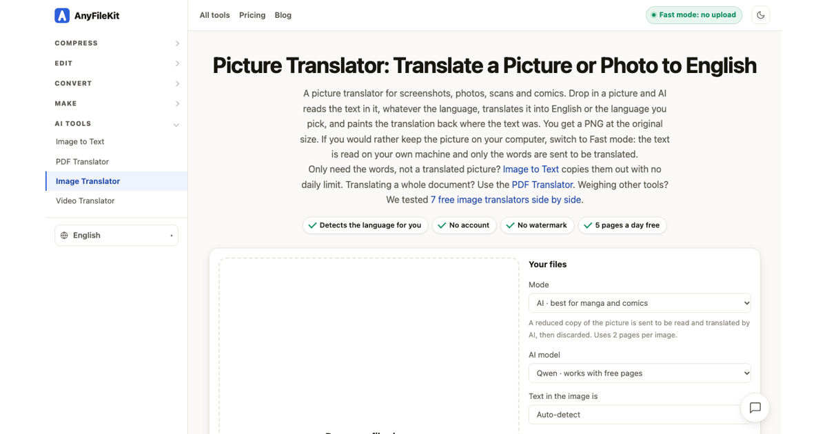 AnyFileKit Picture Translator